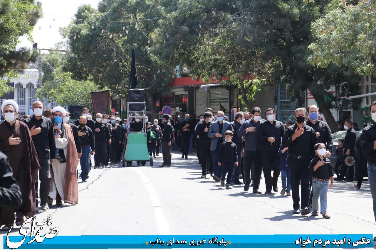 عزاداری باشکوه مردم مومن شهرستان بناب در تاسوعای حسینی+ تصاویر