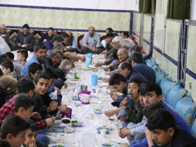 برپایی نهمین سفره افطاری اطعام علوی  در مسجد حضرت ابوالفضل العباس