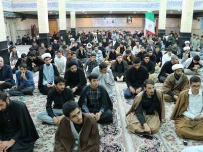 مراسم گرامیداشت هفته دفاع مقدس در حوزه علمیه بناب برگزار شد + تصاویر