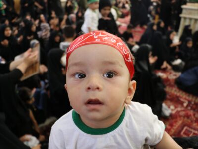 مراسم شیرخوارگان حسینی در شهرستان بناب برگزار شد+تصاویر